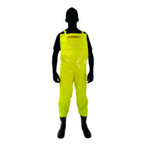 Jardineira Impermeável Com Botas Acopladas