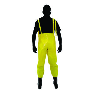 Jardineira Impermeável Com Botas Acopladas