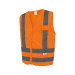 Colete Refletivo Com Bolso Laranja Volk