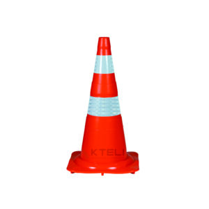 Cone Emborrachado com Faixa Refletiva NBR 15071/2022
