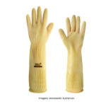 Luva Latex Longa Ranhurada