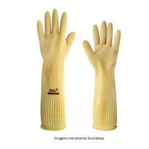 Luva Latex Longa Ranhurada