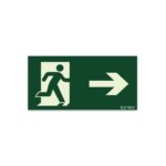 Placa Sinalização Rota de Fuga