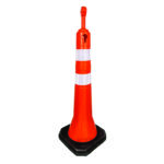 Cone Obra com Base de Borracha