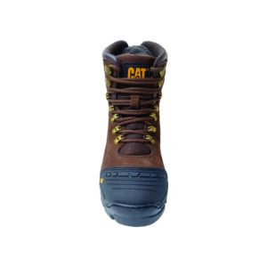 Bota Caterpillar de Couro Cor Café e Preto