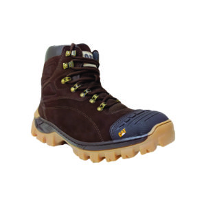 Bota de Couro Caterpillar Cor Chocolate e Café