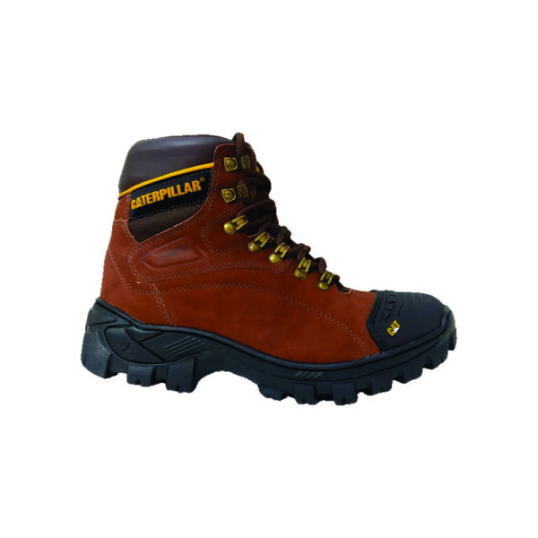 Bota Caterpillar de Couro Cor Ferrugem