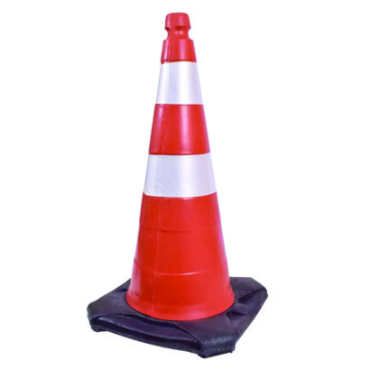 Cone Obra com Base de Borracha da Kteli | SL EPI